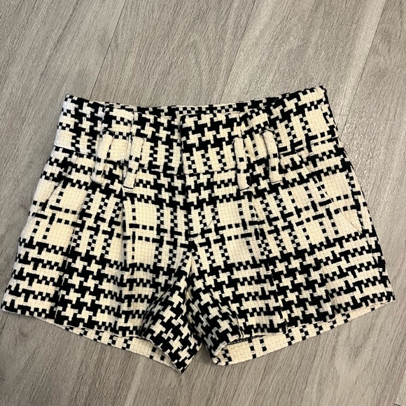L.A.M.B. Pants - L.A.M.B. Wool herringbone plaid shorts